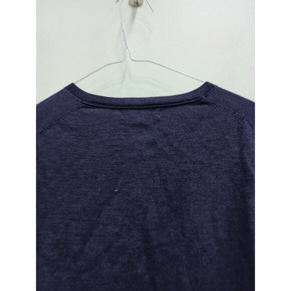 Banana Republic Womens Cardigan Size Small Blue Merino Wool Pockets Button Front - Picture 6 of 6